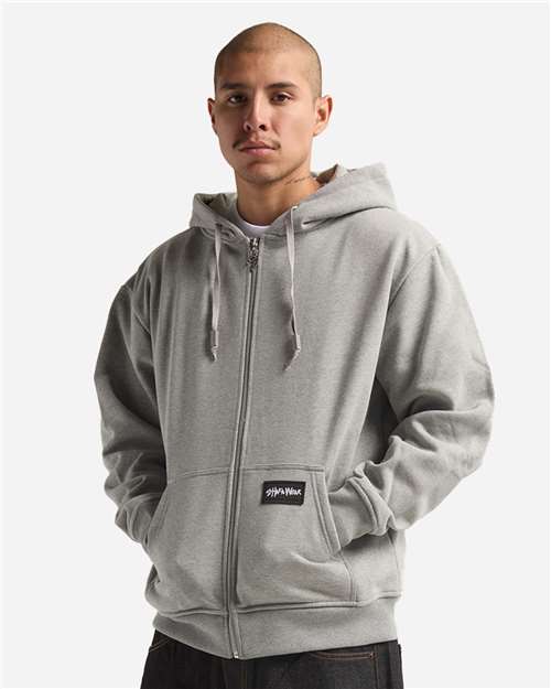 Shaka Wear Unisex Essential Super Heavyweight Full-Zip Hooded Sweatshirt SHEHZ