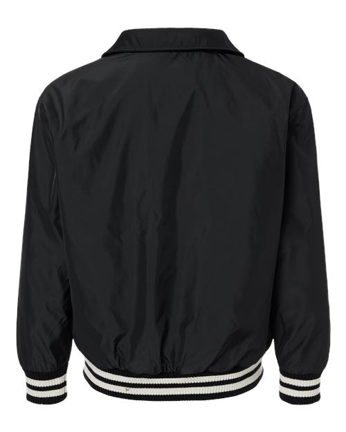 Shaka Wear Unisex Collared Varsity Jacket SHCVBJ