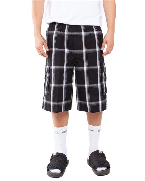 Shaka Wear Unisex Plaid Shorts SHSP