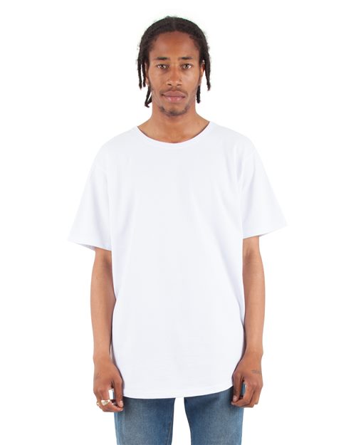 Shaka Wear Unisex Curved Hem Long T-Shirt SHCLT