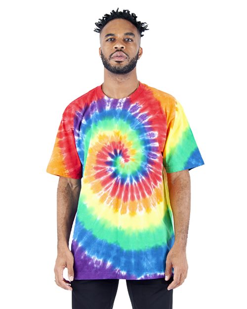 Shaka Wear Unisex Max Heavyweight Tie-Dyed T-Shirt SHTDSS