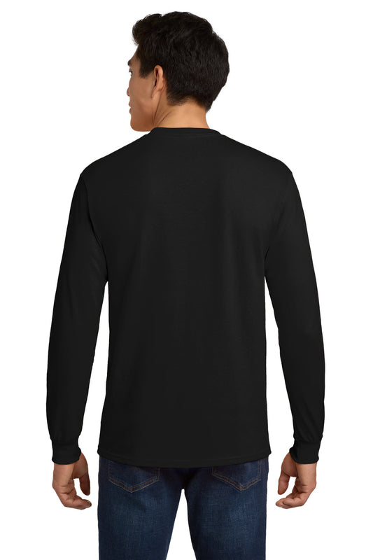 Gildan - Ultra Cotton 100% US Cotton Long Sleeve T-Shirt with Pocket. 2410