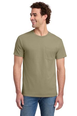 Jerzees - Dri-Power 50/50 Cotton/Poly Pocket T-Shirt. 29MP