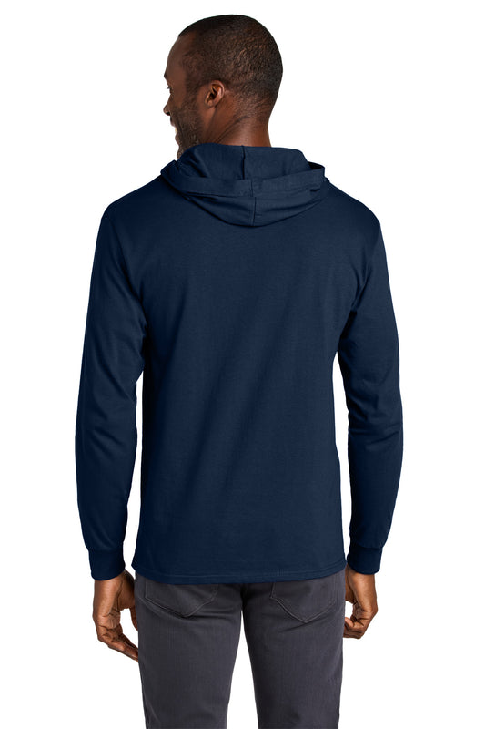 Jerzees Classics Unisex Cotton Long Sleeve Hooded T-Shirt 363LH