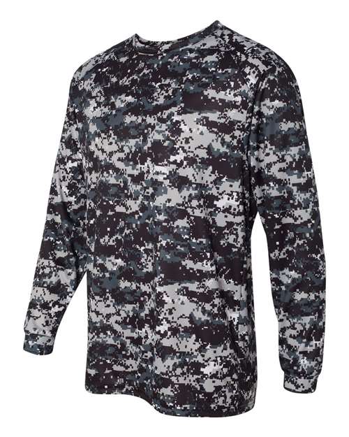Badger Men's Digital Camo Long Sleeve T-Shirt 4184