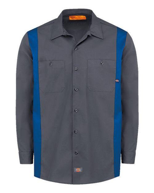 Dickies Men's Tall Industrial Colorblocked Long Sleeve Shirt 5524T