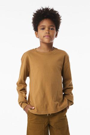 BELLA+CANVAS Youth 6-Ounce Heavyweight Long Sleeve Tee BC3511Y