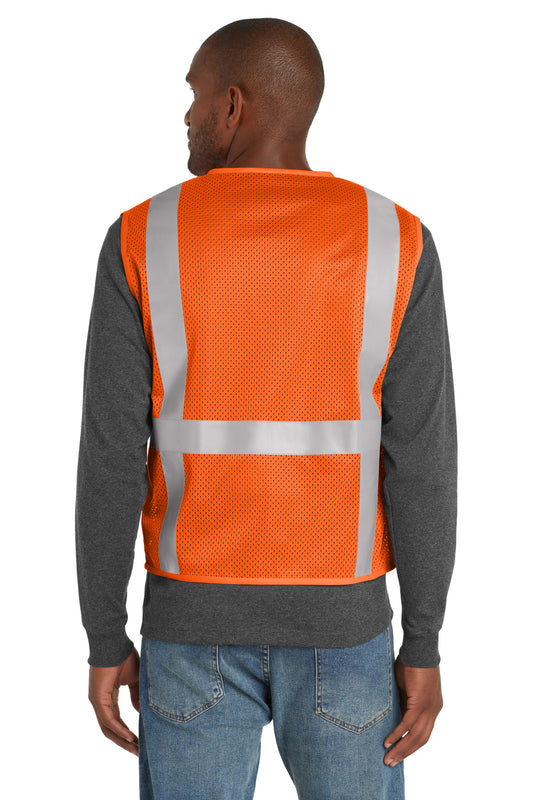 CornerStone ANSI 107 Class 2 Mesh Six-Pocket Zippered Vest. CSV104