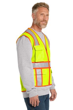 CornerStone ANSI 107 Class 2 Surveyor Zippered Two-Tone Vest. CSV105