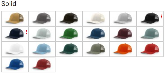 Custom Richardson 112 Hats – Full-Color Logo Printing