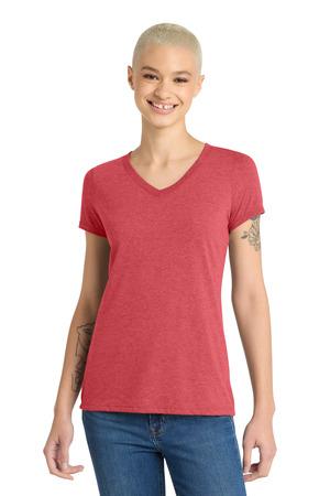 District Women's Perfect Tri V-Neck Tee. DM1350L