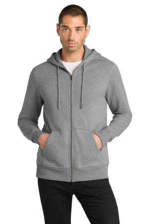 District Perfect Weight Fleece Full-Zip Hoodie DT1103