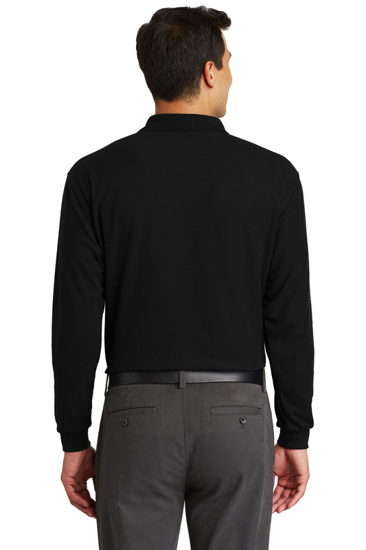 Port Authority Long Sleeve Silk Touch Polo with Pocket. K500LSP