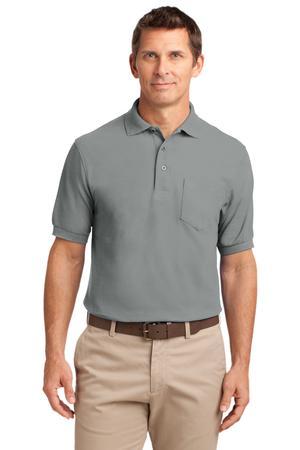 Port Authority Silk Touch Polo with Pocket. K500P