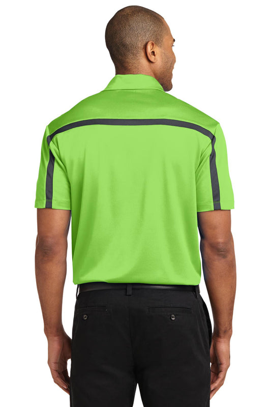 Port Authority Silk Touch Performance Colorblock Stripe Polo. K547