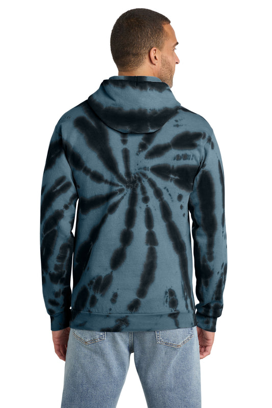 Port & Co Tie-Dye Pullover Hooded Sweatshirt. PC146