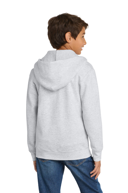 Port & Co Youth Core Fleece Full-Zip Hooded Sweatshirt PC78YZH