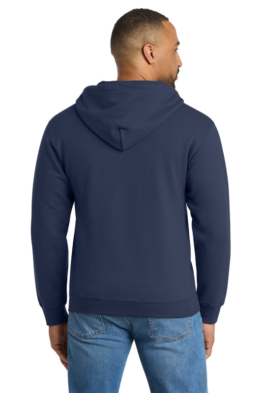 Port & Co Tall Essential Fleece Full-Zip Hooded Sweatshirt. PC90ZHT