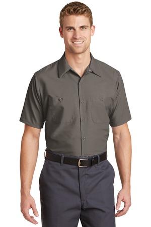 Red Kap Long Size Short Sleeve Industrial Work Shirt. SP24LONG