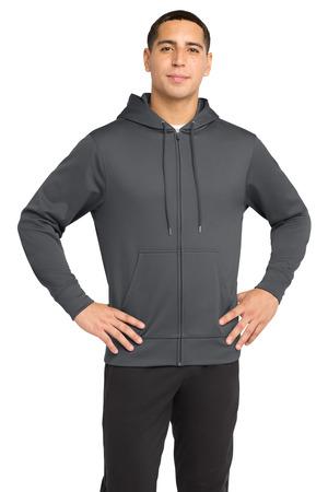 Sport-Tek Sport-Wick Fleece Full-Zip Hooded Jacket. ST238