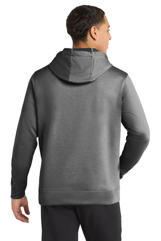 Sport-Tek PosiCharge Sport-Wick Heather Fleece Hooded Pullover. ST264