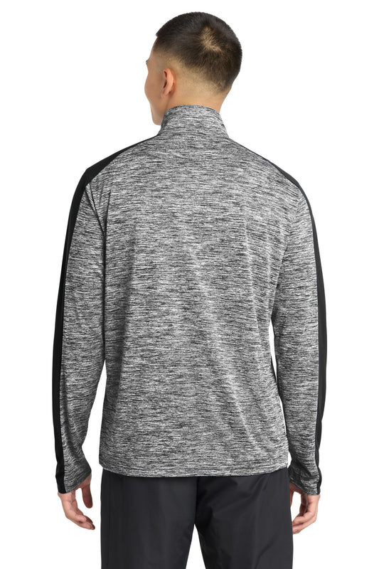 Sport-Tek PosiCharge Electric Heather Colorblock 1/4-Zip Pullover. ST397