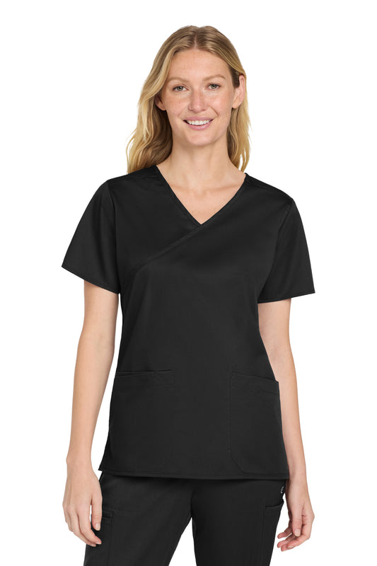 Wink Women's WorkFlex Mock Wrap Top WW4760