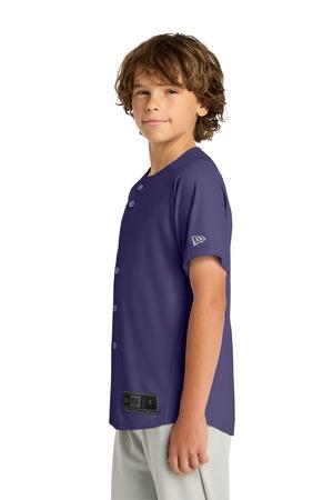New Era Youth Diamond Era Full-Button Jersey. YNEA220
