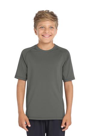 Sport-Tek Youth Rashguard Tee. YST470