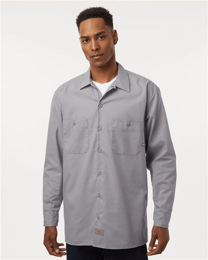 Dickies Men's Tall Industrial Long Sleeve Work Shirt L535T