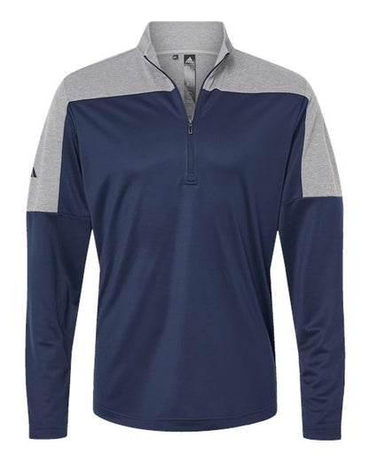 Adidas Men's Ultimate365 Lightweight Colorblocked Quarter-Zip Pullover A552