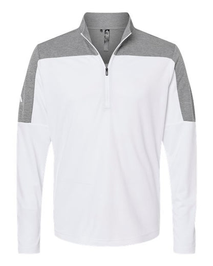 Adidas Men's Ultimate365 Lightweight Colorblocked Quarter-Zip Pullover A552