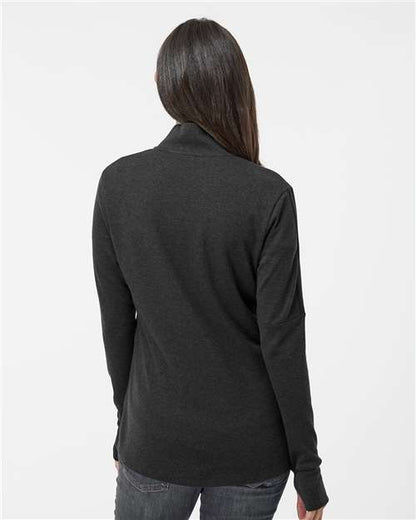 Adidas Women's 3-Stripes Quarter-Zip Sweater Pullover A555