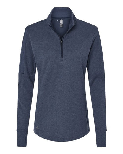 Adidas Women's 3-Stripes Quarter-Zip Sweater Pullover A555