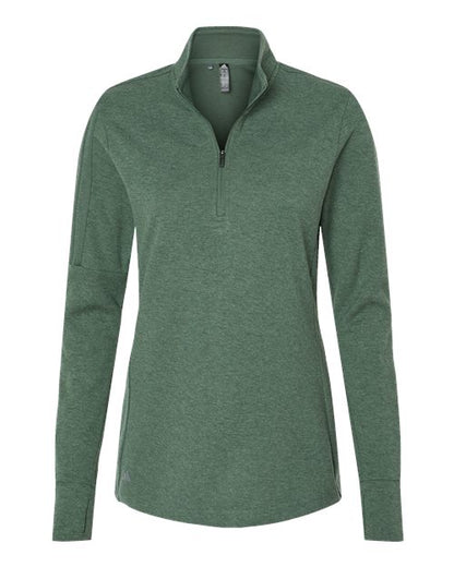 Adidas Women's 3-Stripes Quarter-Zip Sweater Pullover A555