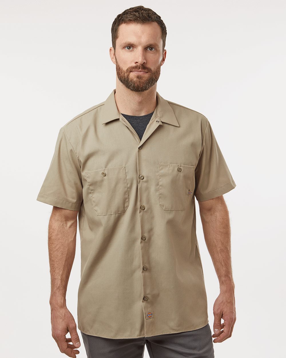 Dickies Men's Tall Industrial Short Sleeve Work Shirt S535T
