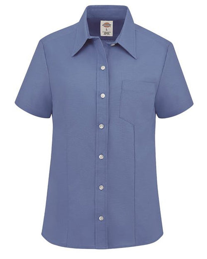 Dickies Women's Short Sleeve Stretch Oxford Shirt S254