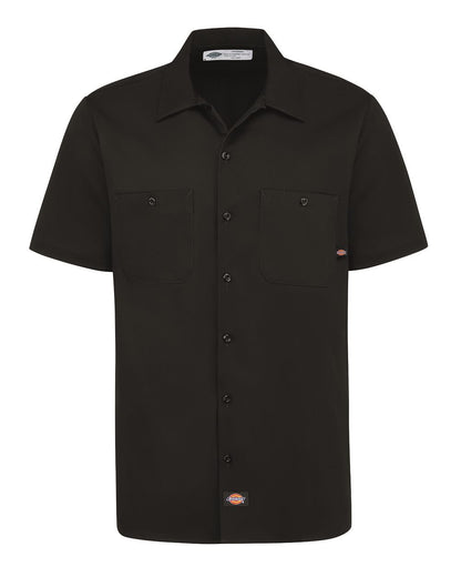 Dickies Men's Industrial Short Sleeve Cotton Work Shirt S307