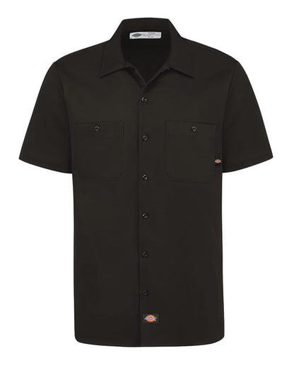 Dickies Men's Industrial Short Sleeve Cotton Work Shirt S307