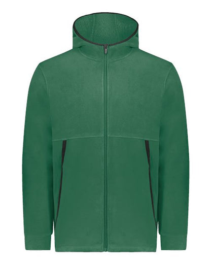Augusta Sportswear Unisex Eco Revive™ Polar Fleece Hooded Full-Zip Jacket 6858