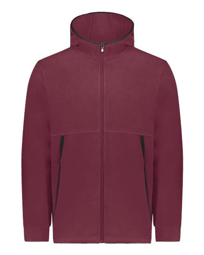 Augusta Sportswear Unisex Eco Revive™ Polar Fleece Hooded Full-Zip Jacket 6858