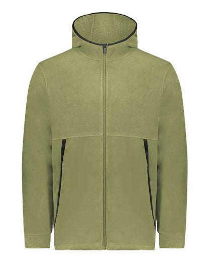 Augusta Sportswear Unisex Eco Revive™ Polar Fleece Hooded Full-Zip Jacket 6858