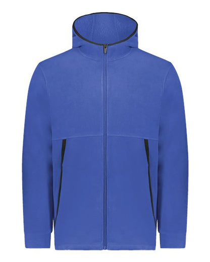 Augusta Sportswear Youth Eco Revive™ Polar Fleece Hooded Full-Zip Jacket 6859