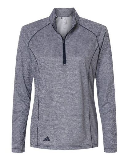 Adidas Women's Space Dyed Quarter-Zip Pullover A594