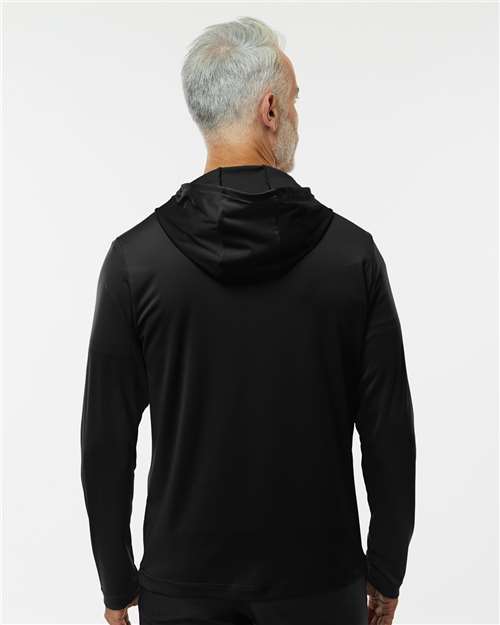 Adidas Men's Lightweight Quarter-Zip Hooded Pullover A596