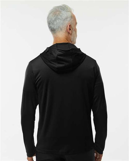 Adidas Men's Lightweight Quarter-Zip Hooded Pullover A596