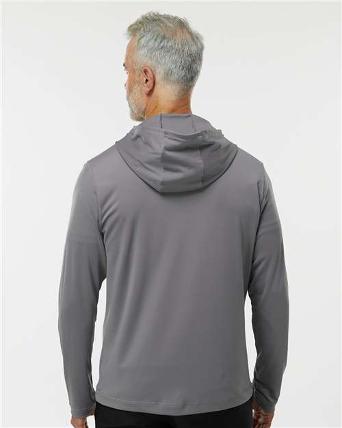 Adidas Men's Lightweight Quarter-Zip Hooded Pullover A596