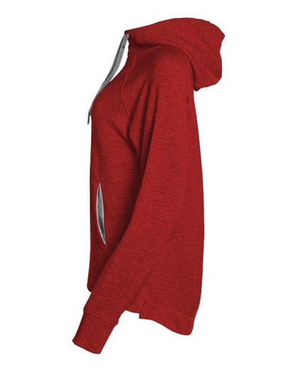 Badger Women's FitFlex French Terry Quarter-Zip Hooded Pullover 1051