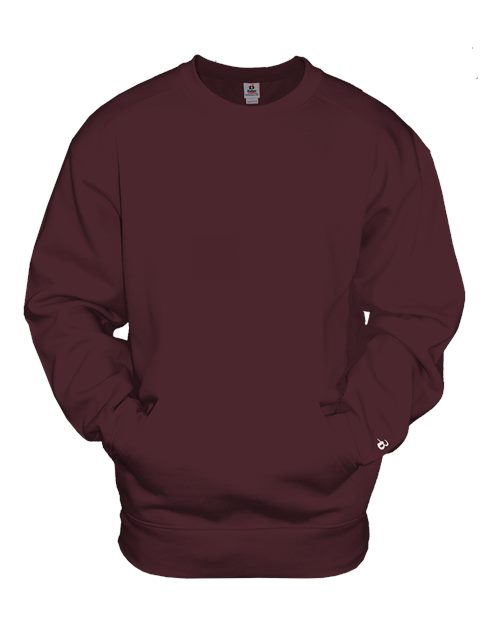 Badger Unisex Pocket Crewneck Sweatshirt 1252