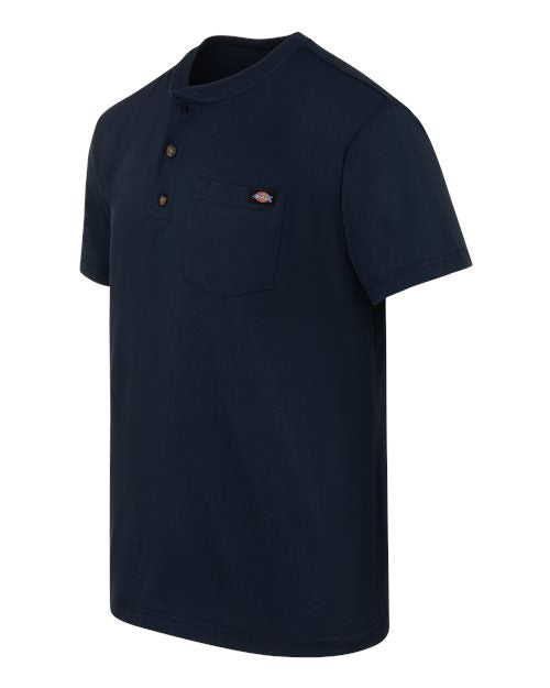 Dickies Men's Tall Heavyweight Traditional Short Sleeve Henley WS51T